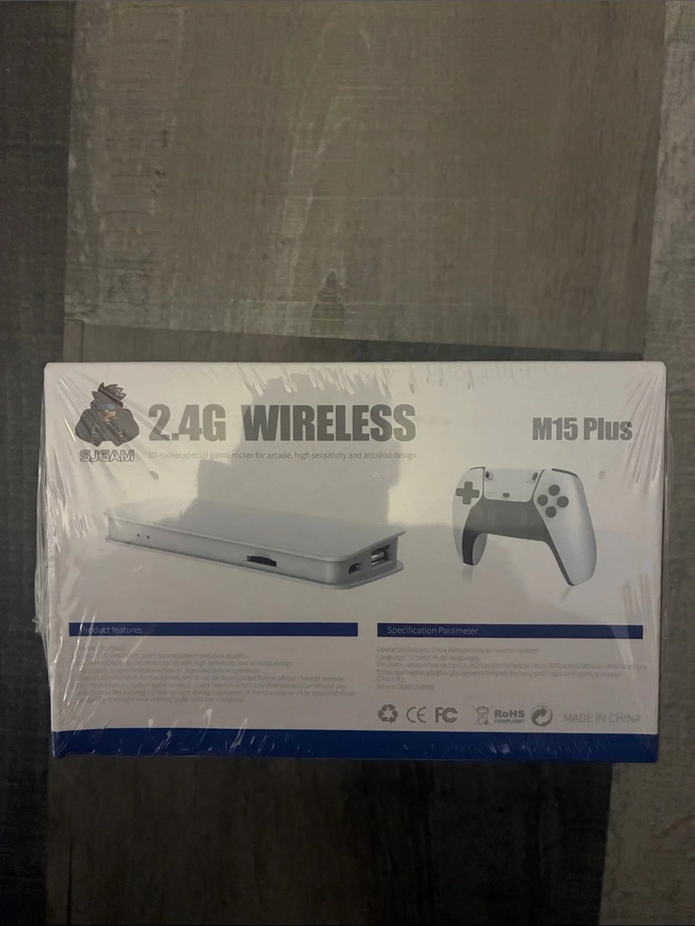 M15 Plus 2.4G Wireless Gaming Console - White